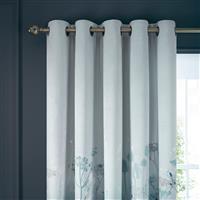 Clarissa Hulse Tania's Garden Eyelet Curtains, 168 x 183cm, Midnight