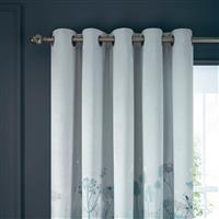 Clarissa Hulse Tania's Garden Eyelet Curtains, 229 x 229cm, Midnight