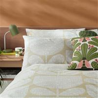 Orla Kiely Block Garden Duvet Set, Single, Cream