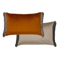 Graham & Brown Fringe Opulence Cushion, Burnt Orange