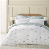 Sophie Allport Dragonfly Duvet Set, Single, Pale Duck Egg