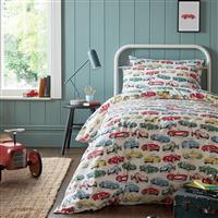 Cath Kidston Vintage Cars Duvet Set , Single, Multi