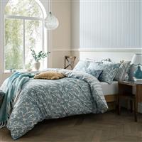 Laura Ashley Cariad Spray Duvet Set, Single, Newport Blue