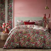 Graham & Brown Wallflower Duvet Set, Double, Rust Black