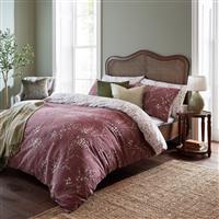 Laura Ashley Pussy Willow Duvet Set, Double, Plum Purple