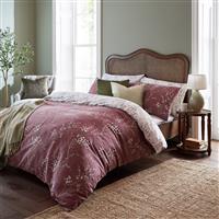 Laura Ashley Pussy Willow Duvet Set, King, Plum Purple
