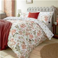 Laura Ashley Lewcombe Duvet Set, Single, Terracotta