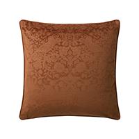William Morris At Home Strawberry Thief Embossed Cushion, 50x50cm, Saffron