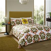 Orla Kiely Buttercup Duvet Set, Double, Blossom