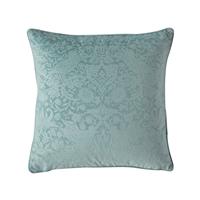 William Morris At Home Strawberry Thief Embossed Cushion, 50x50cm, Seafoam