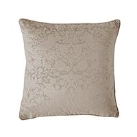 William Morris At Home Strawberry Thief Embossed Cushion, 50x50cm, Porcini