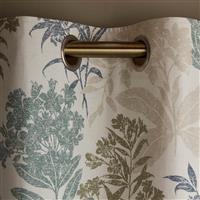 Laura Ashley Tenby Blackout Eyelet Curtains, 162 X 182cm, Seaspray