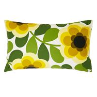Orla Kiely Giant Water Lily Pillowcase Pair, Lemon Twist