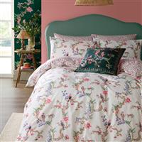 Cath Kidston Birds of a Feather Duvet Set, King, Blush