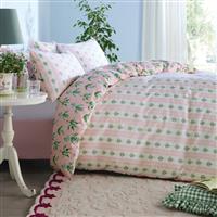 Cath Kidston Lily of the Valley Duvet Set, Super King, Soft Pink