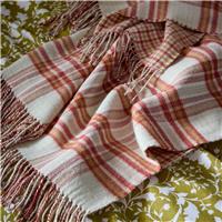 Laura Ashley Padbury Check Throw, Russet