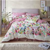 Bluebellgray Flora Duvet Set, Single, Cerise
