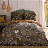 Sara Miller Owl Forest Duvet Set, King, Deep Olive