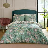 Sara Miller Passiflora Duvet Set, King, Light Stone