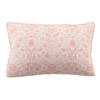 Laura Ashley Ashstead Damask Pillowcase Pair, Natural Coral