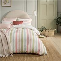 Laura Ashley Sophie Stripe Duvet Set, Double, White