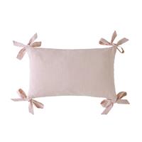 Laura Ashley Flaxley Stripe Microfibre Cushion, 50cm x 30cm, Pink