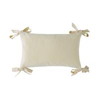 Laura Ashley Flaxley Stripe Microfibre Cushion, 50cm x 30cm, Yellow