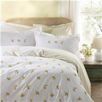 Sophie Allport Lemons Duvet Set, Super King, White