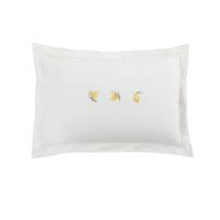 Sophie Allport Lemons Oxford Pillowcase Pair, White