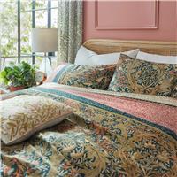 William Morris At Home Kelmscott Duvet Set, King, Navy Rose