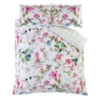 Designers Guild Japanese Magnolia Duvet Set, Single, Fuchsia