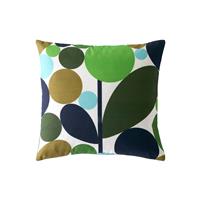 Orla Kiely Bubble Flower Microfibre Cushion, Evergreen