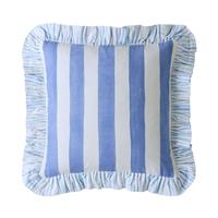 Bluebellgray Sunday Stripe Microfibre Cushion, Blue