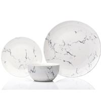 Sabichi Diner Set, 12 Piece, Marble