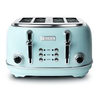 Haden Heritage 4 Slice Toaster 194244, Turquoise