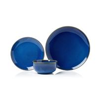 Sabichi Reactive Glaze Dinner Set, 12 Piece, Blue