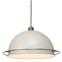 Village at Home Bauhaus Ceiling Pendant Shade, Cream & Copper