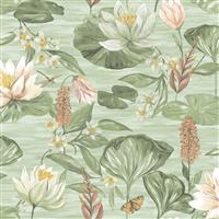 Holden Decor Lily Pad Wallpaper, Green