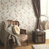 Holden Decor Opus Lia Wallpaper, Red Cotton