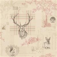 Holden Decor Richmond Wallpaper, Cranberry