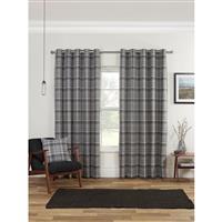 Sundour Carnoustie Curtains, 168 x 183cm, Grey