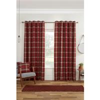 Sundour Carnoustie Curtains, 168 x 183cm, Red
