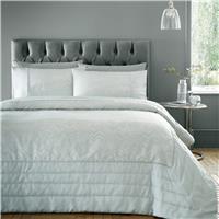 Portfolio Home Antibes Duvet Set, Super King, Silver