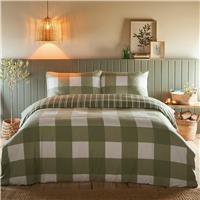 Portfolio Home Glenmore Brushed Duvet Set, Single, Sage