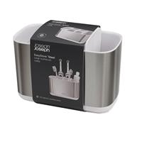 Joseph Joseph EasyStore Toothbrush Holder, Large, Stainless Steel