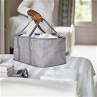 Joseph Joseph Hold-All Callapsible Laundry Basket, 35L, Grey