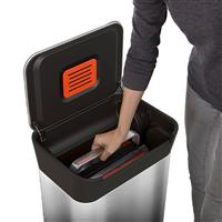 Joseph Joseph Titan Trash Compactor Bin, Stainless Steel