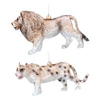 Gisela Graham Jungle Cat Hanging Tree Decoration