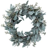 Gisela Graham Frosted Eucalyptus Leaf Wreath