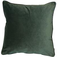 Malini Luxe Velvet Cushion, Pine Green